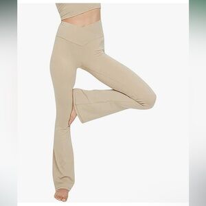 Tan Criss Cross Yoga Pants Great Condition Never Worn